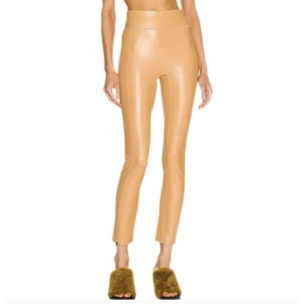 A.L.C. Emile Vegan Leather Legging Tan Beige‎ Womens Size 2